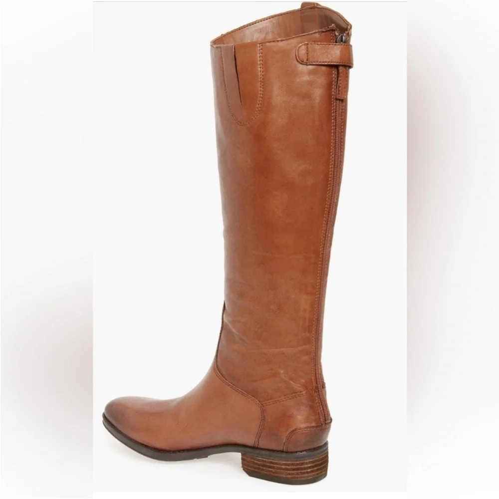 Sam Edelman Tan Leather Over the Knee Boots